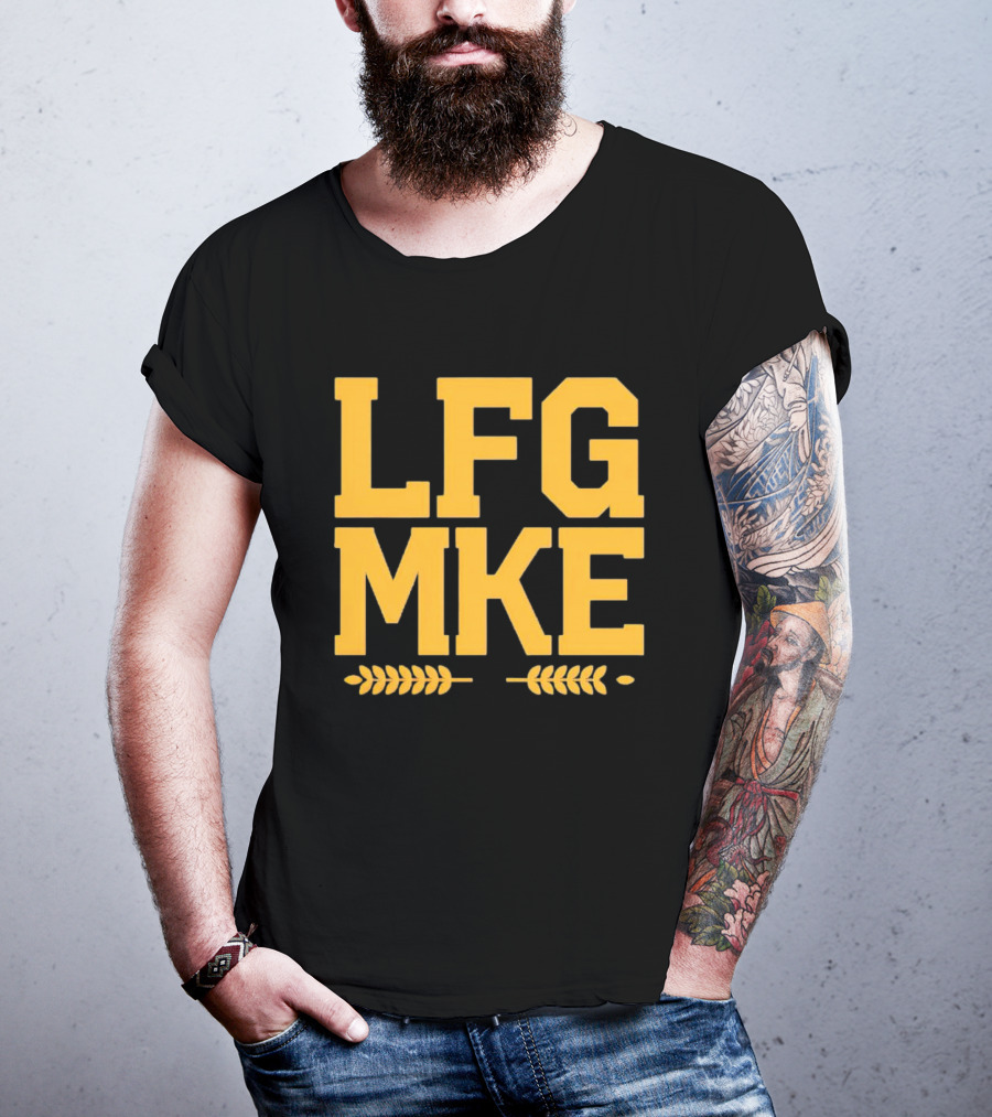 Milwaukee Brewers LFG MKE Wheat Stalks T-Shirt