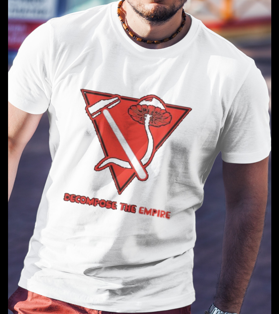Decompose The Empire Mushroom Hammer Triangle T-Shirt