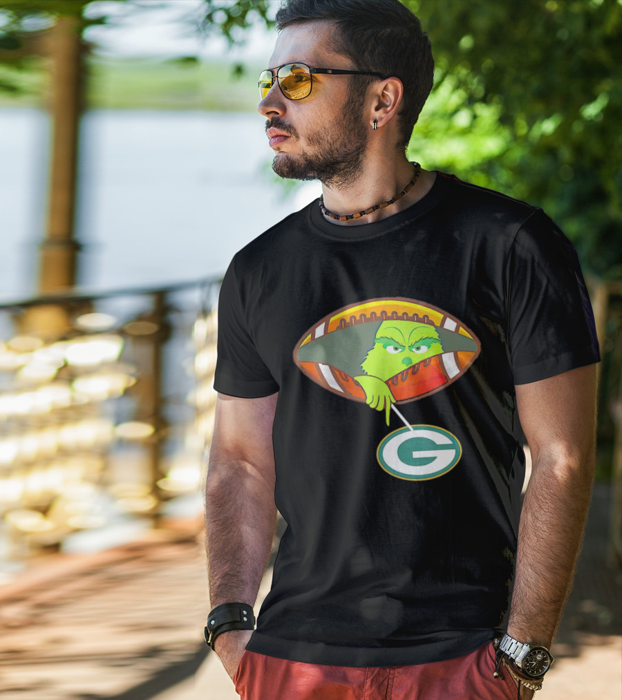 Grinch Ew Football Green Bay Packers Mockery T-Shirt