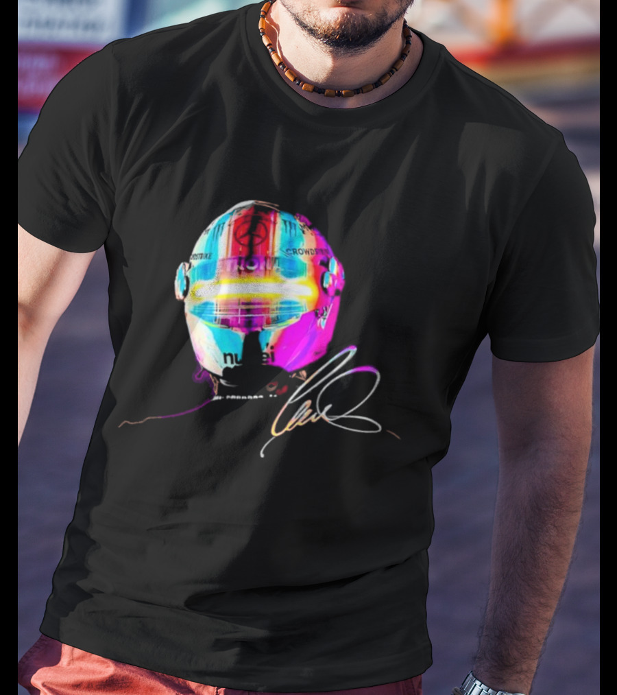 Lewis Hamilton Rainbow Signature Helmet T-Shirt