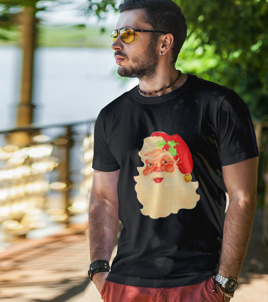 Santa Claus Vintage 1960s Christmas Nostalgia T-Shirt