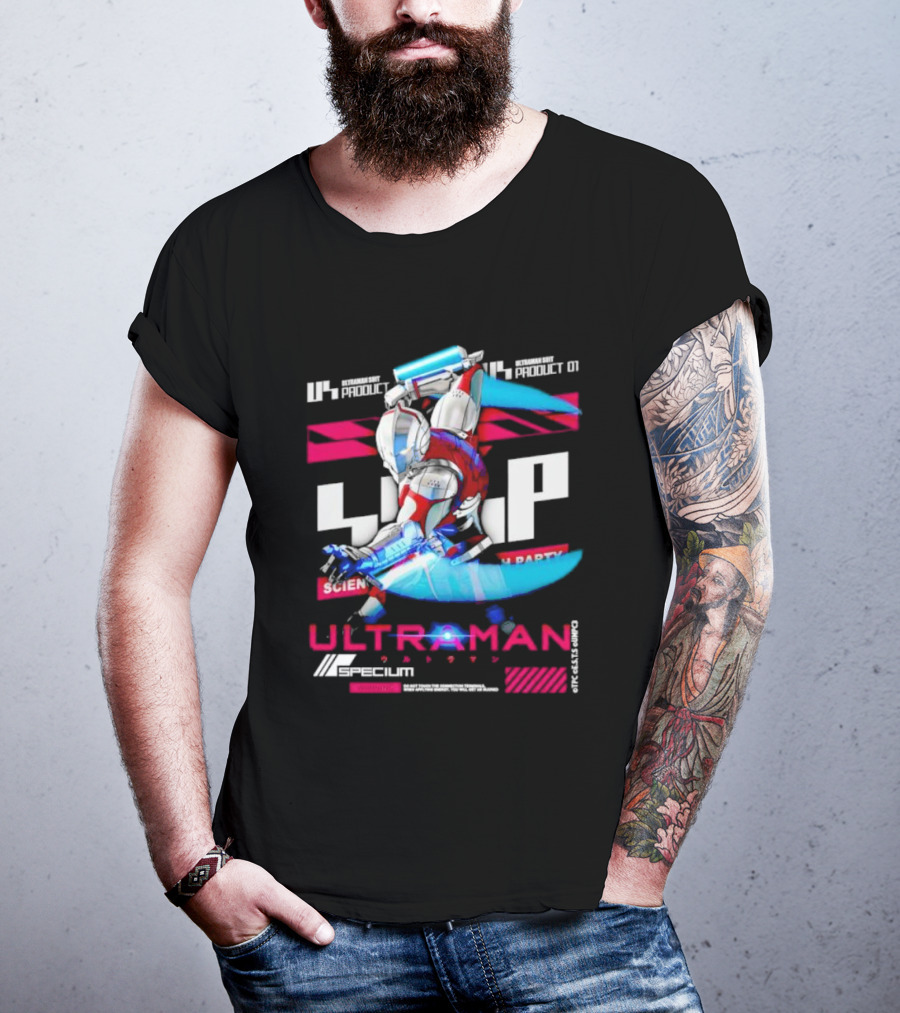 ULTRAMAN 1966 Product 01 Specium Science Patrol Party T-Shirt