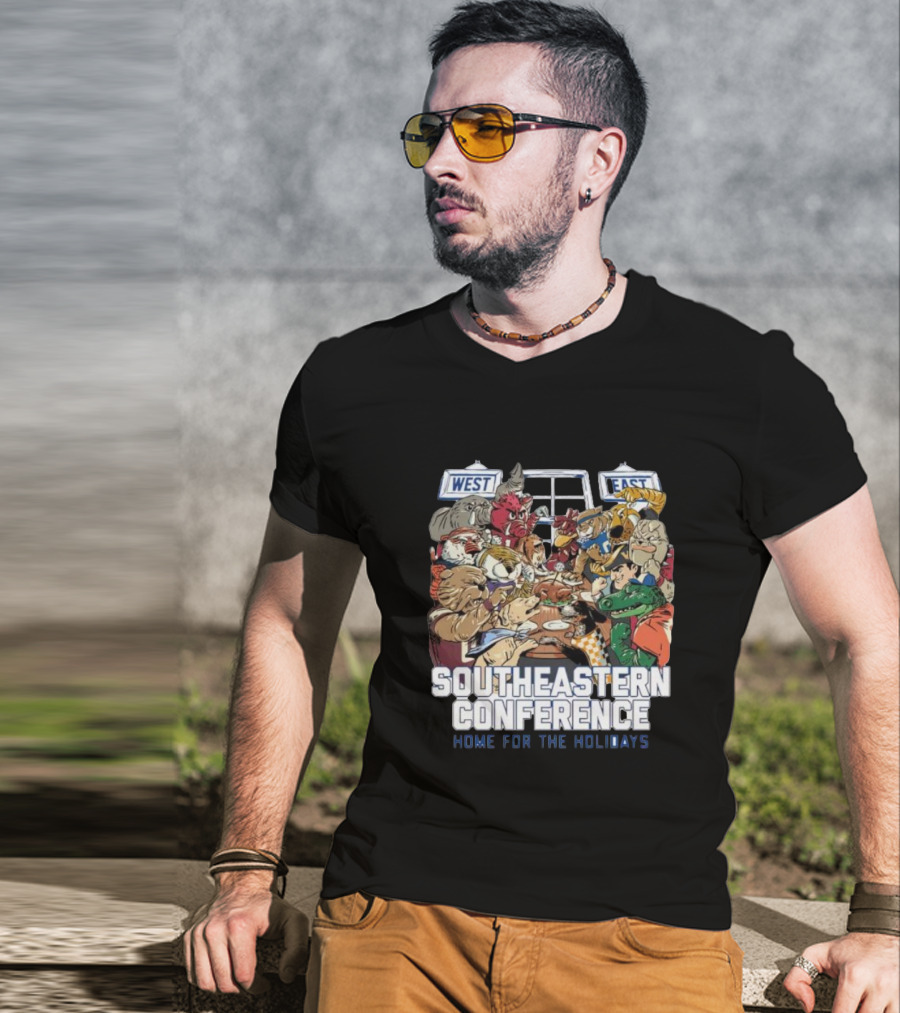 West East Southeastern Conference Home For The Holidays Gathering T-Shirt