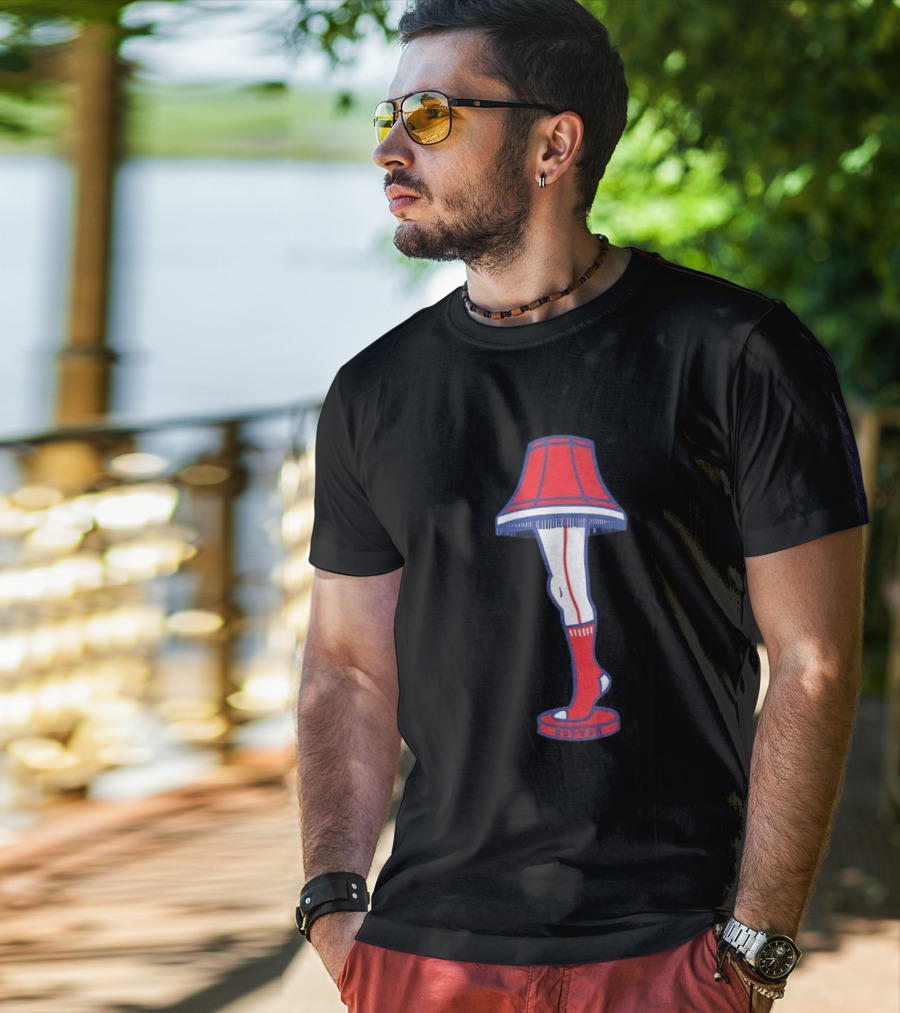 Boston Red Sox Leg Lamp Holiday T-Shirt