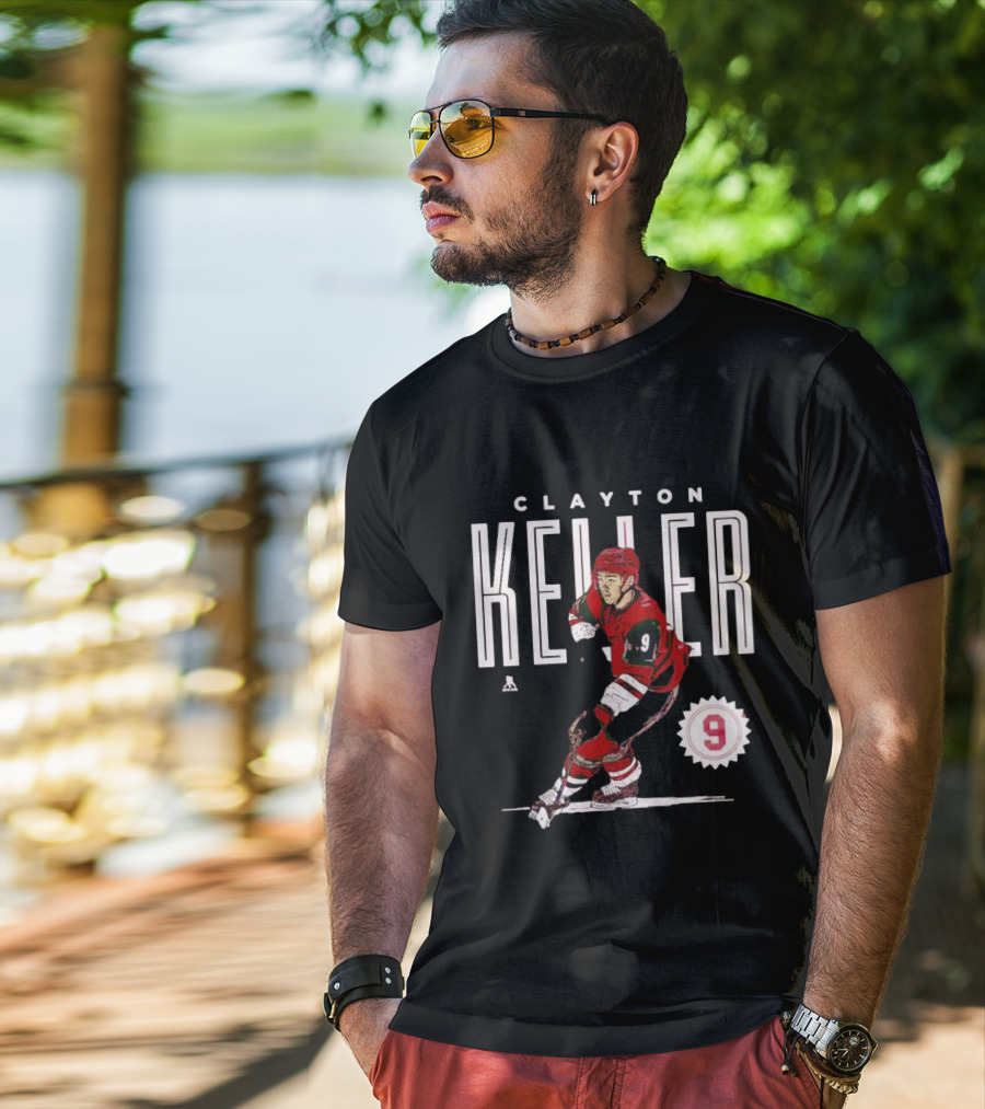CLAYTON KELLER ARIZONA NUMBER 9 HOCKEY PLAYER T-Shirt