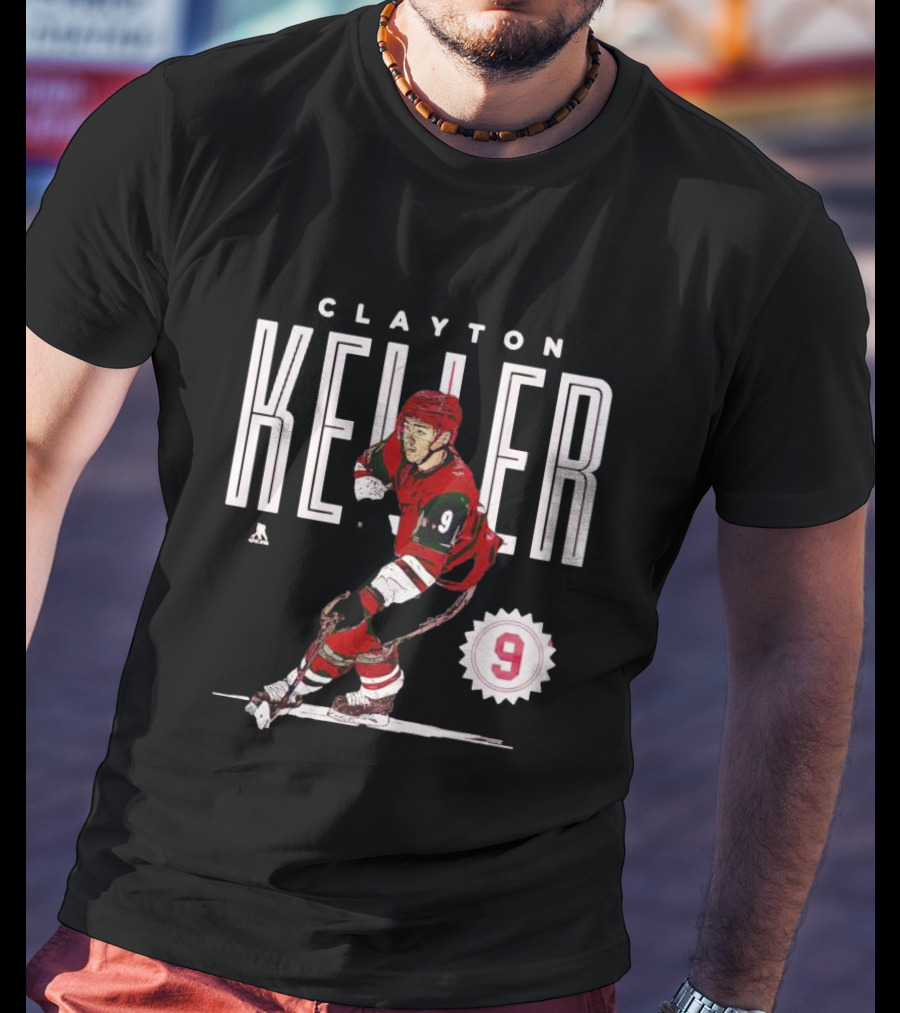 CLAYTON KELLER ARIZONA NUMBER 9 HOCKEY PLAYER T-Shirt