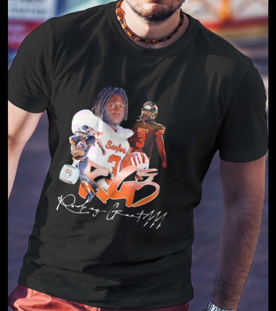 Rockey Grant RG3 Sanford Heavy 3 Football T-Shirt