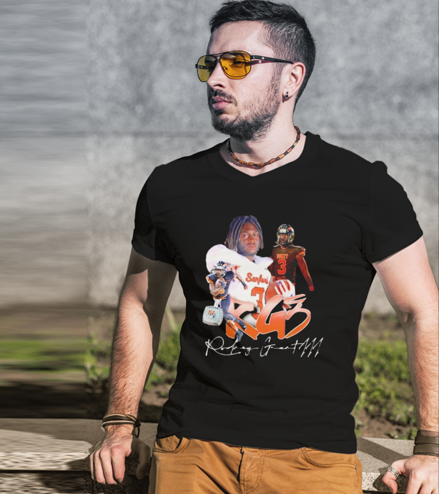 Rockey Grant RG3 Sanford Heavy 3 Football T-Shirt
