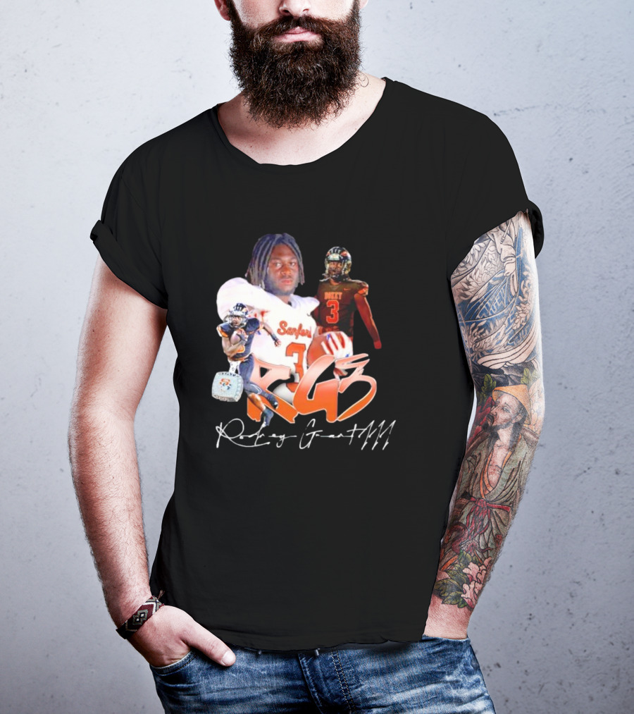 Rockey Grant RG3 Sanford Heavy 3 Football T-Shirt
