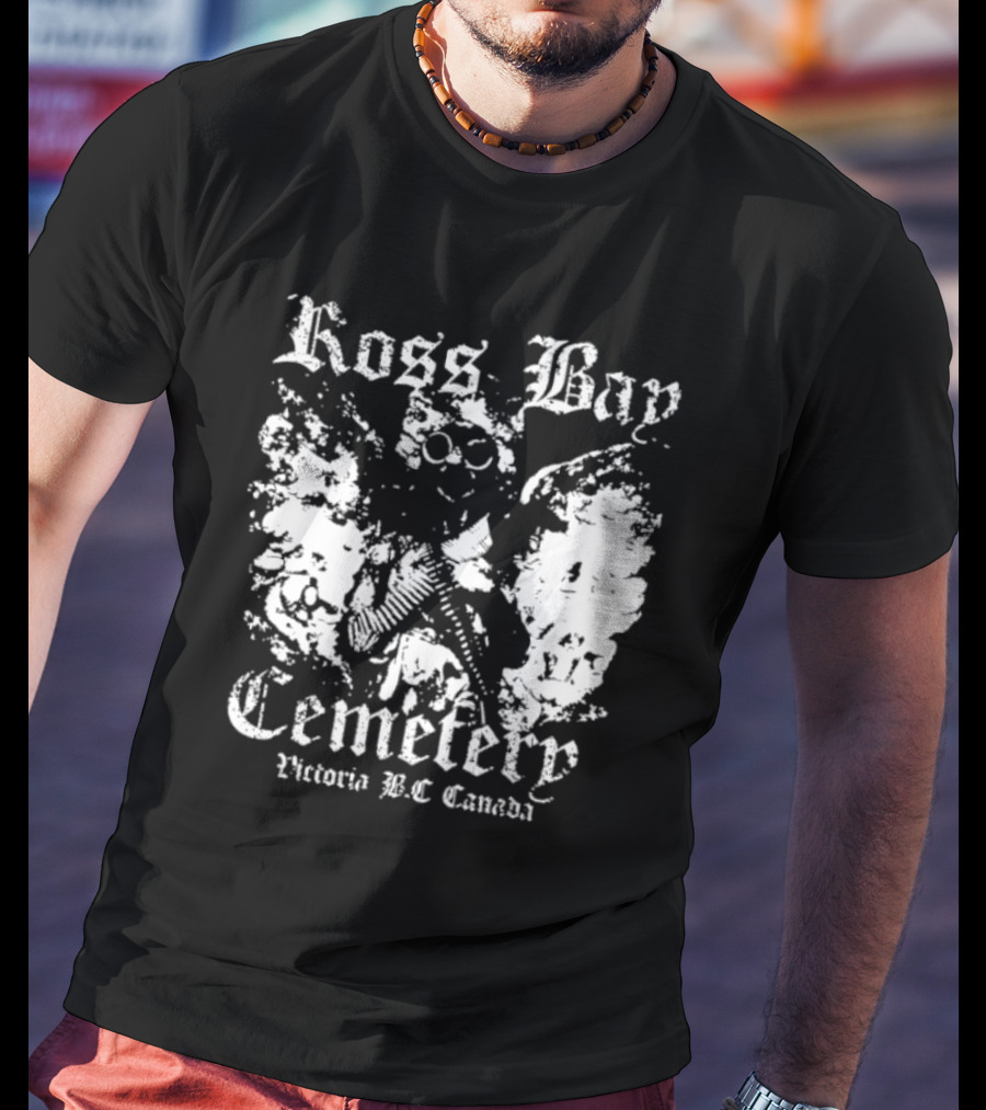 Ross Bay Cemetery Victoria BC Canada Vintage Gothic Skull T-Shirt