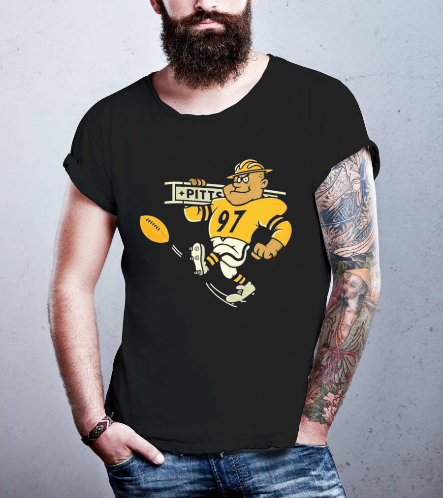 Steely McBeam Pittsburgh Steelers 97 PITT Caricature T-Shirt
