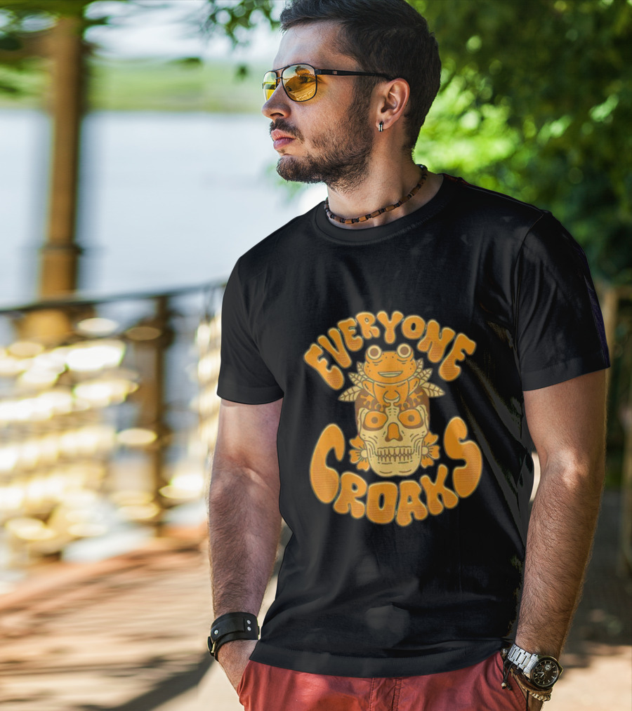 Everyone Croaks Sugar Skull Frog T-Shirt