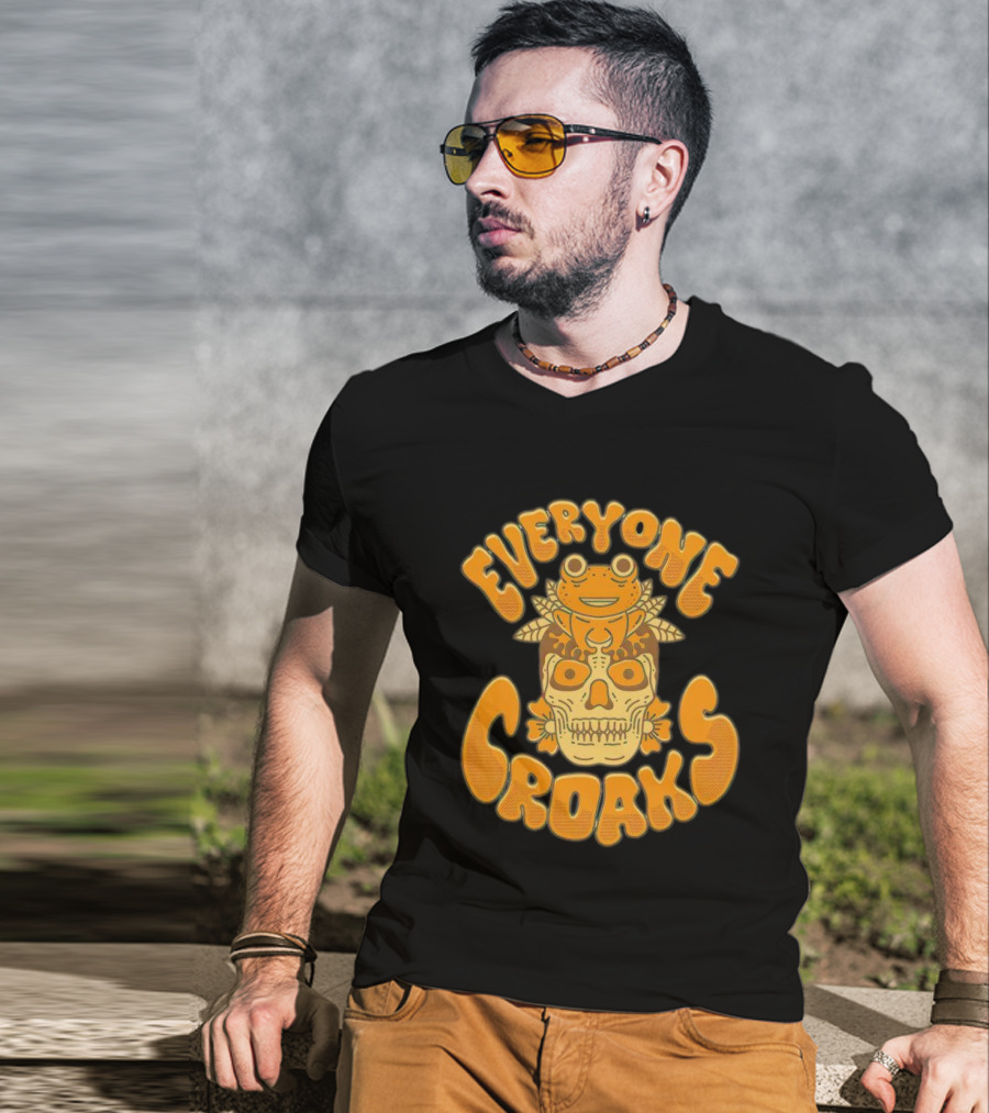 Everyone Croaks Sugar Skull Frog T-Shirt