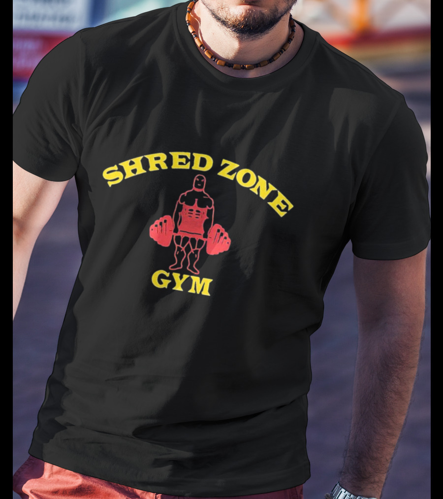 Shred Zone Gym Muscle Bodybuilder Fitness T-Shirt