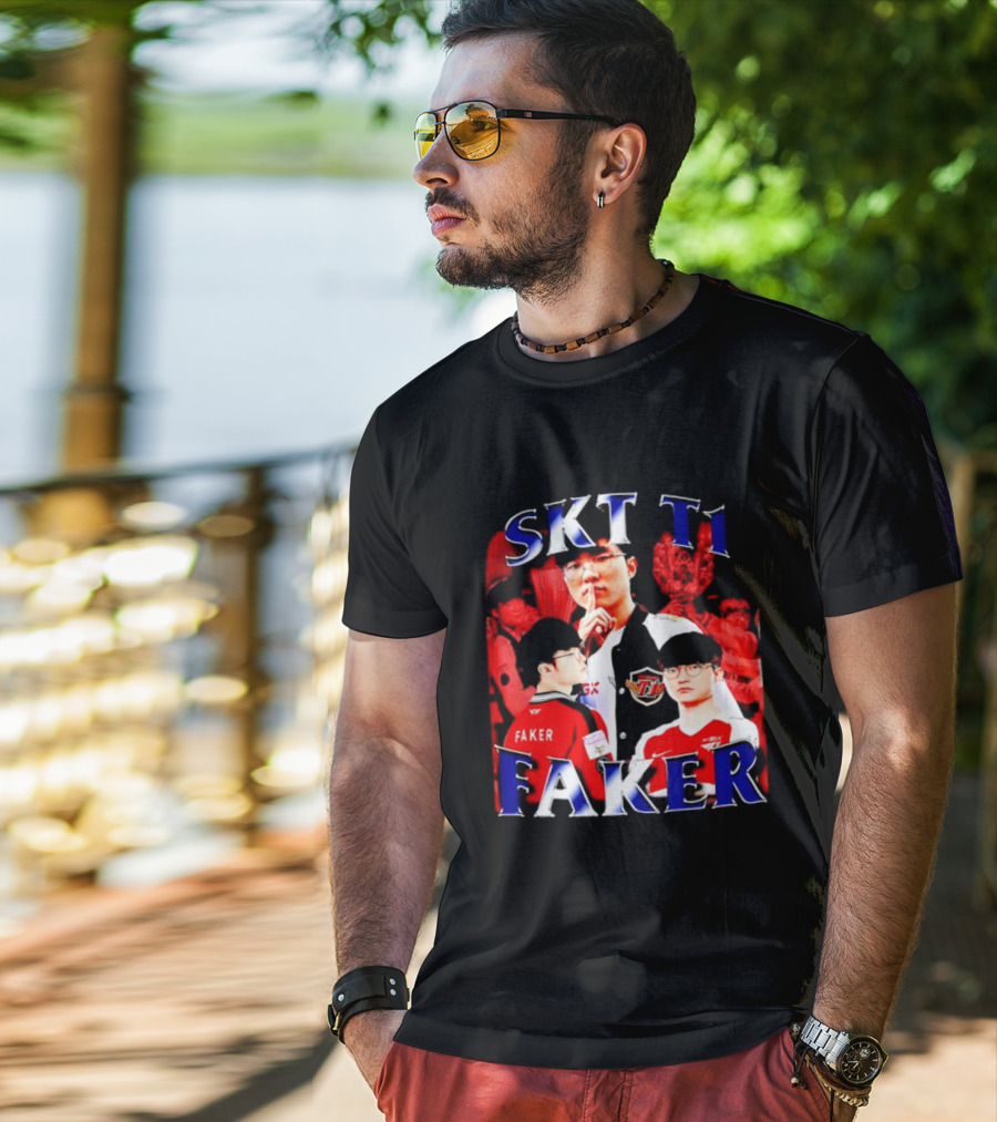 SKT T1 Faker Vintage Champion Legacy T-Shirt