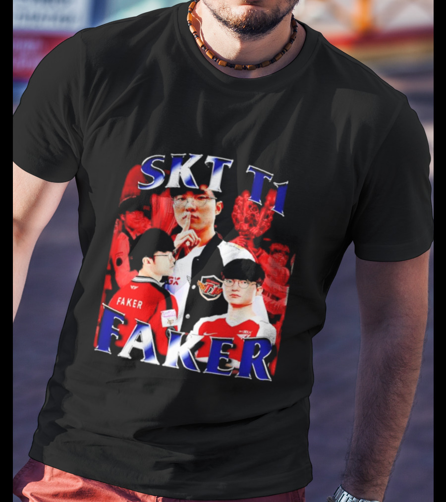 SKT T1 Faker Vintage Champion Legacy T-Shirt