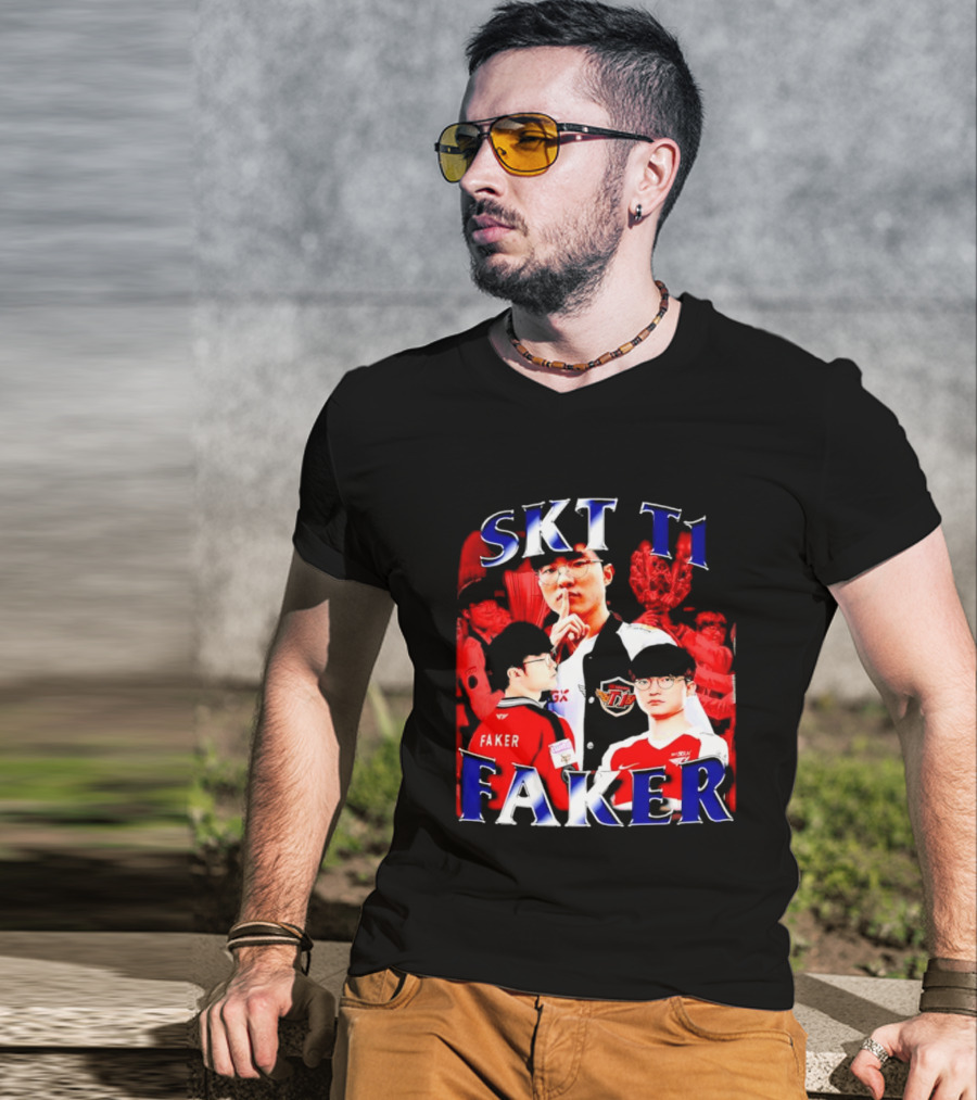 SKT T1 Faker Vintage Champion Legacy T-Shirt