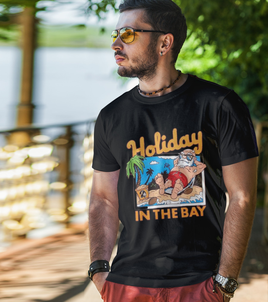Holiday In The Bay Tampa Bay Buccaneers Christmas T-Shirt
