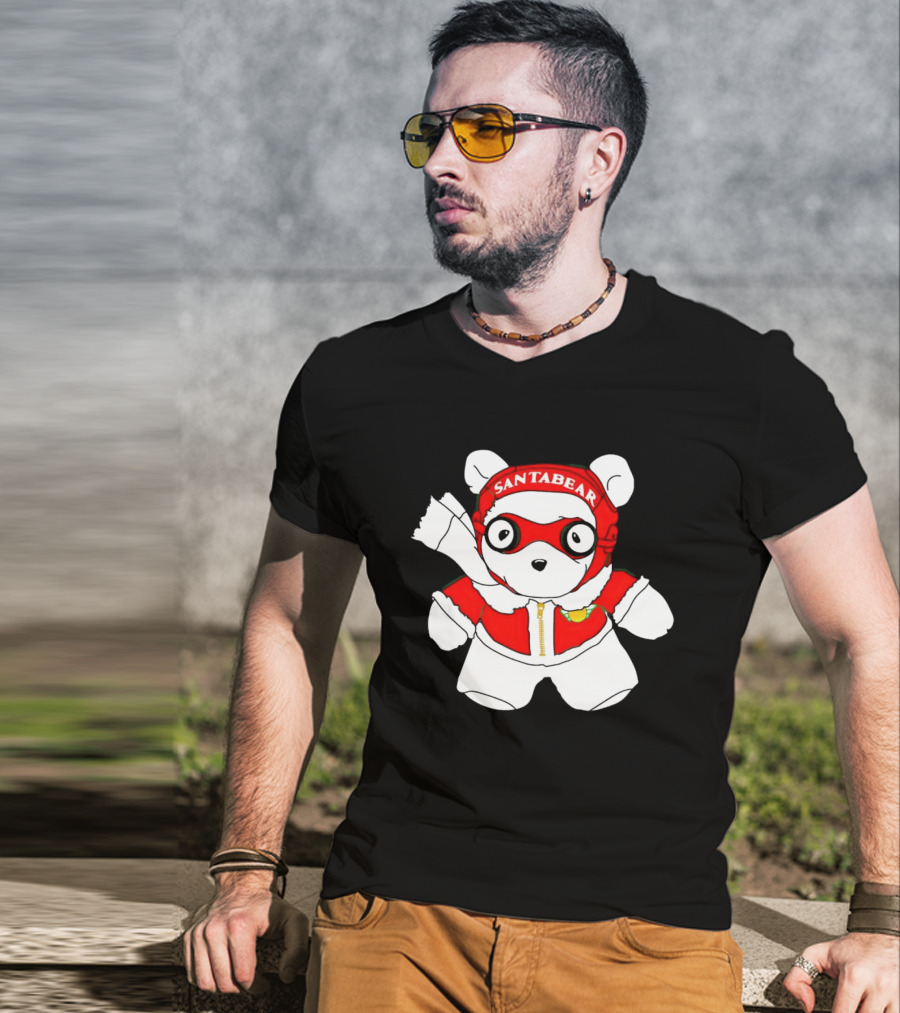 Santa Bear Aviator Christmas Minnesota T-Shirt