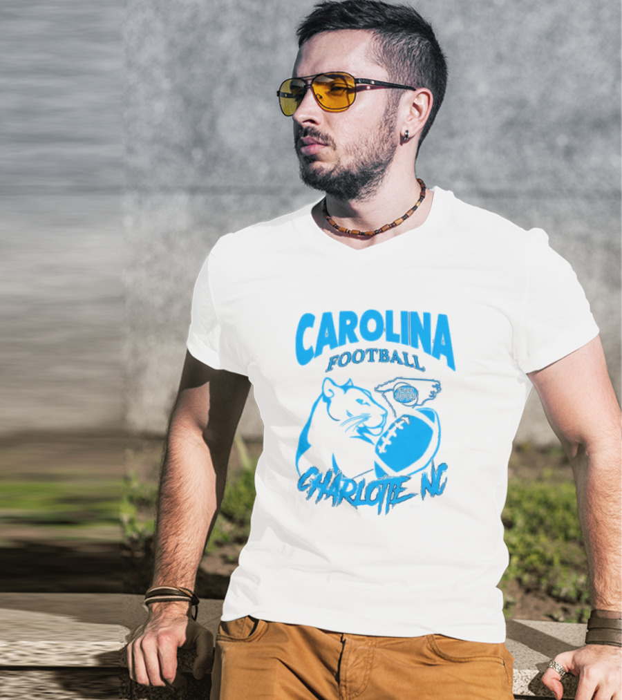 Carolina Football Since 1995 Charlotte NC Panther T-Shirt