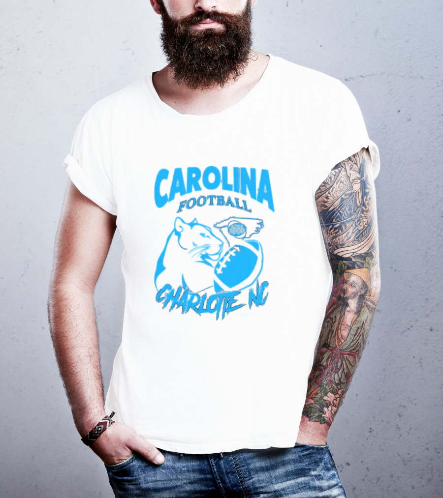 Carolina Football Since 1995 Charlotte NC Panther T-Shirt