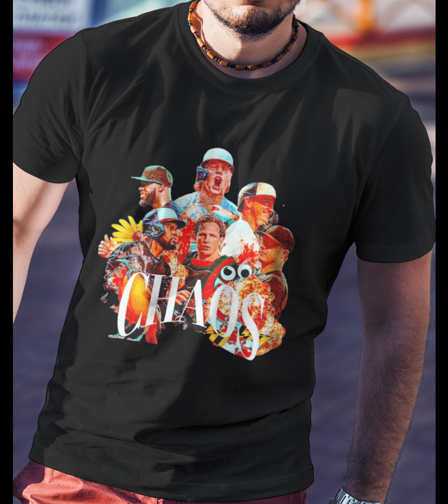 CHAOS Baltimore Orioles Baseball Players Action Collage T-Shirt