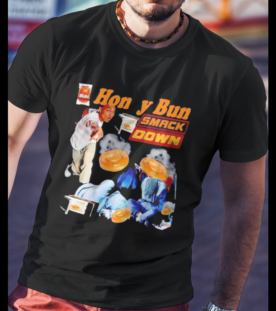 Honey Bun Smackdown Action Scene With Fighting Moves And Buns T-Shirt