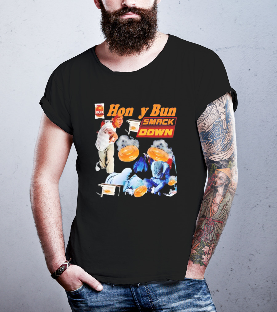 Honey Bun Smackdown Action Scene With Fighting Moves And Buns T-Shirt