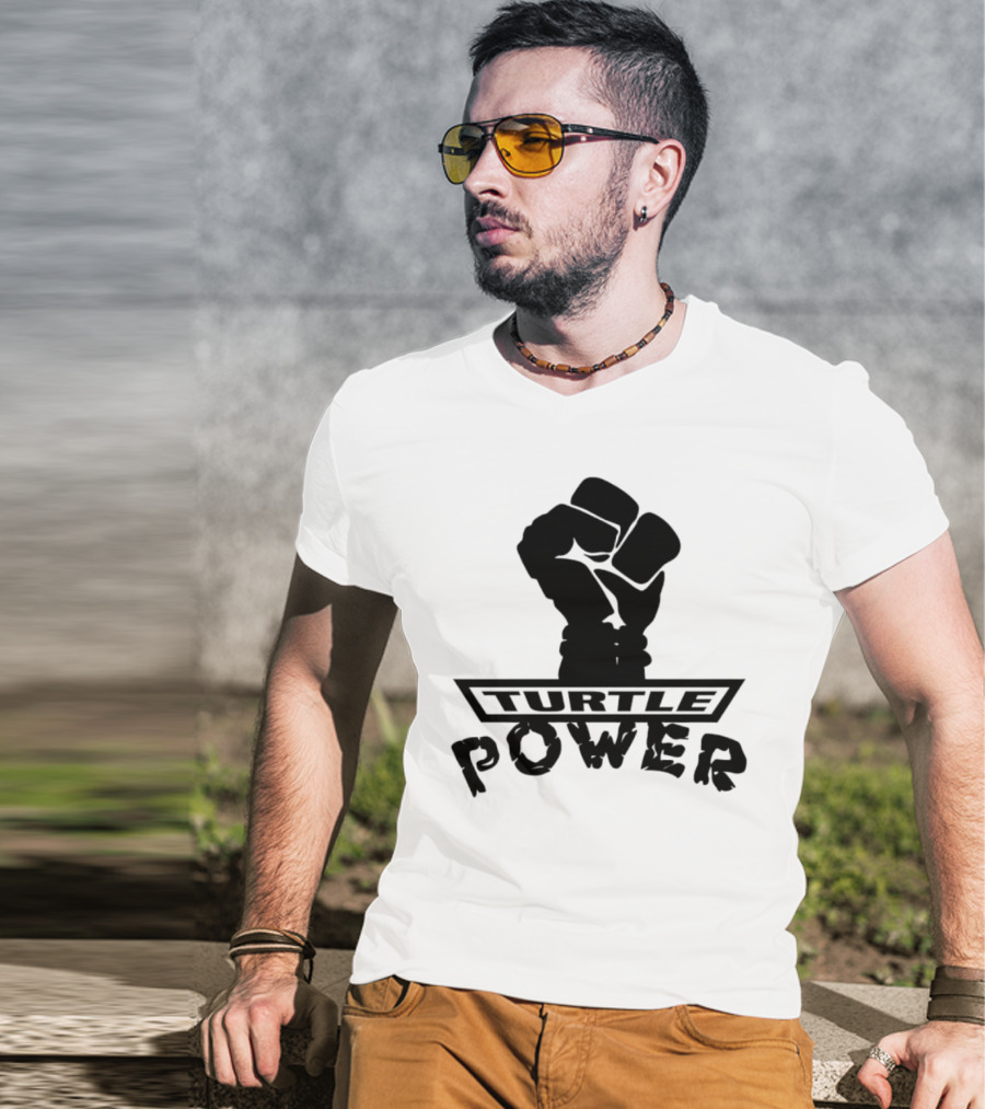 Turtle Power Fist Revolution Bold Iconic T-Shirt
