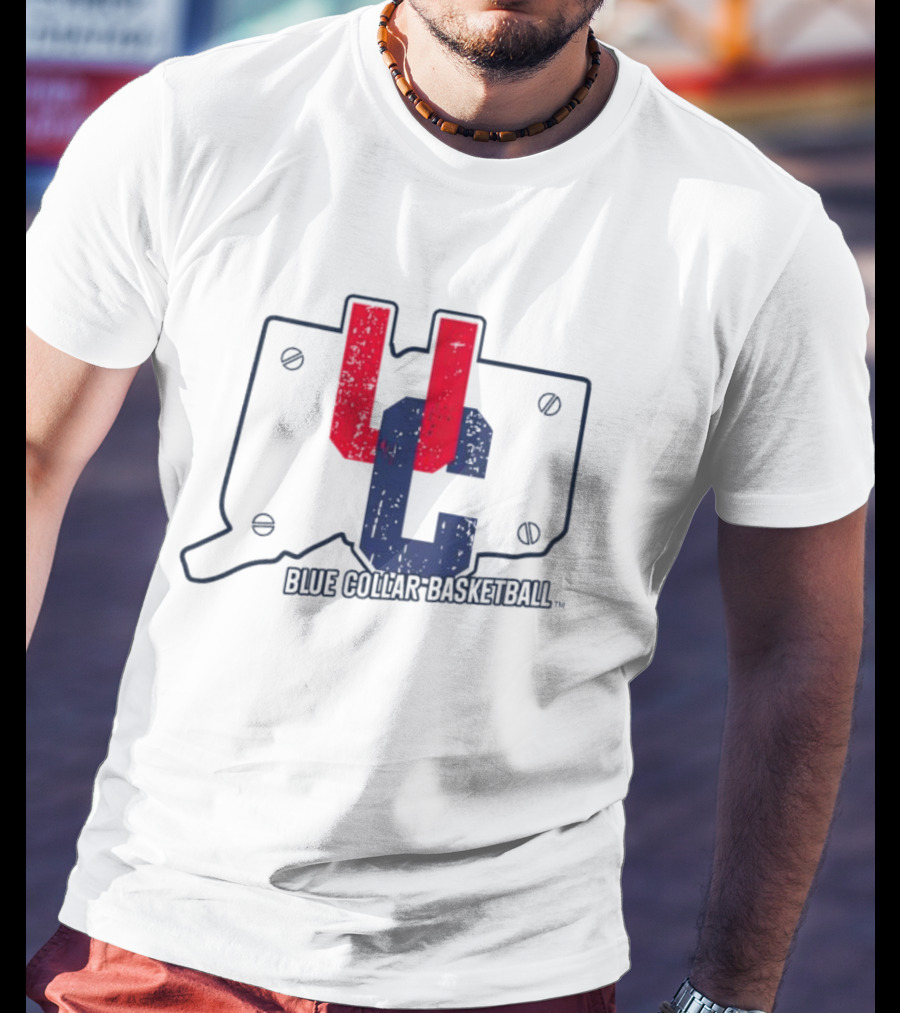 UC Blue Collar Basketball Connecticut T-Shirt