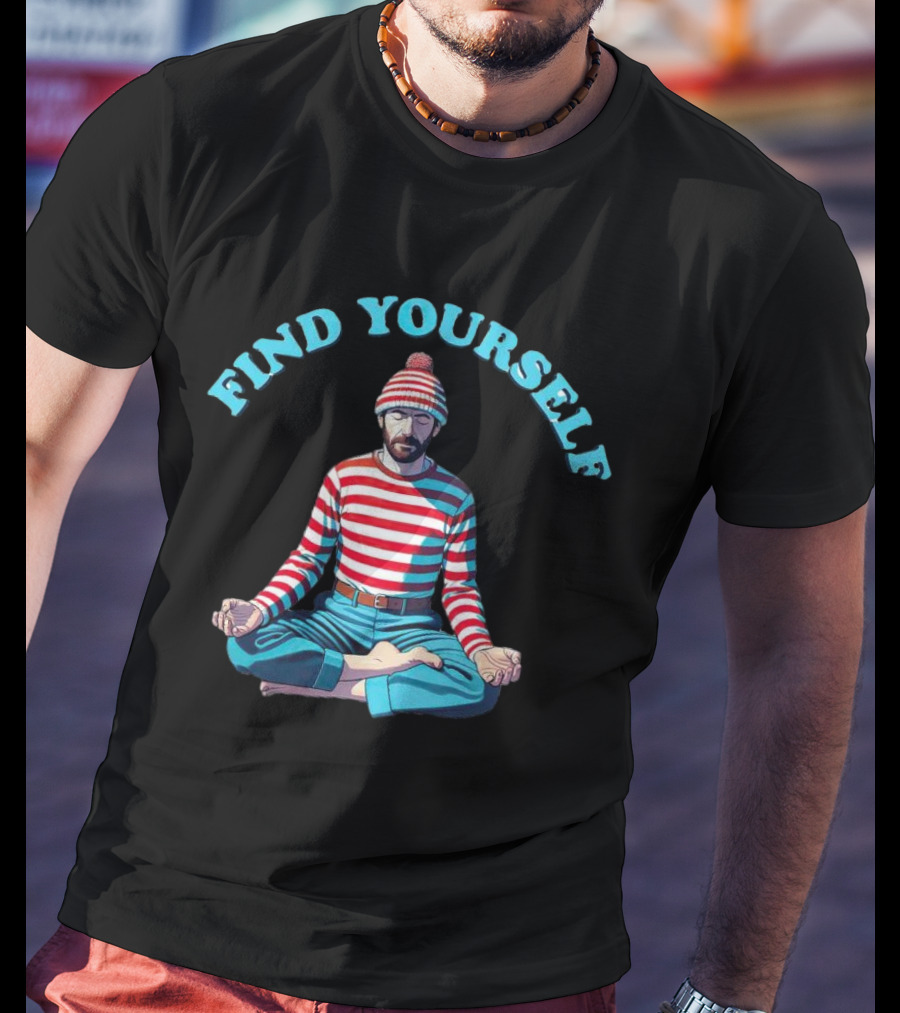 Find Yourself Where’s Waldo Meditation Concept T-Shirt
