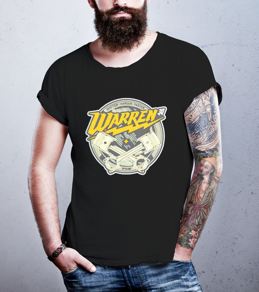 Shiftier Harder Faster Warren 30 Racing Engine Pistons T-Shirt