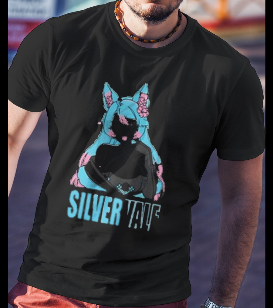 Silvervale Pastel Pop Anime Cat Ear Character T-Shirt
