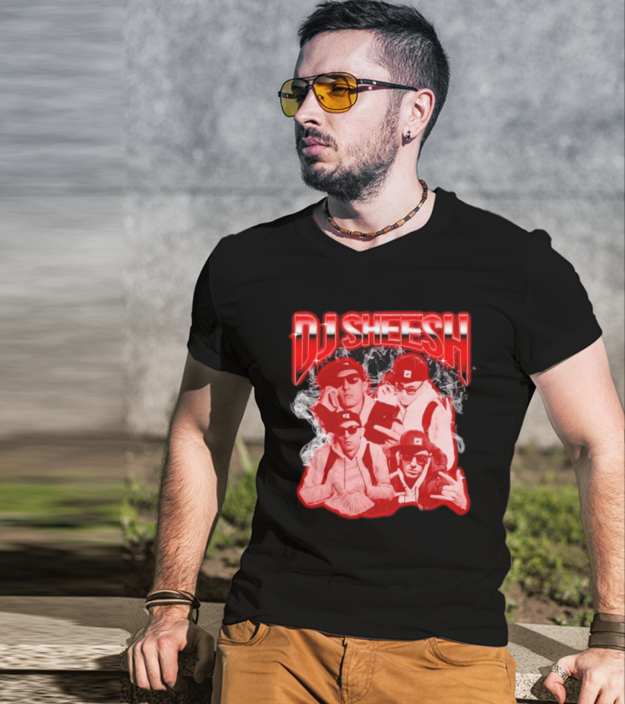 DJ Sheesh Smoking Cool Vibes With Cyclops Crew T-Shirt