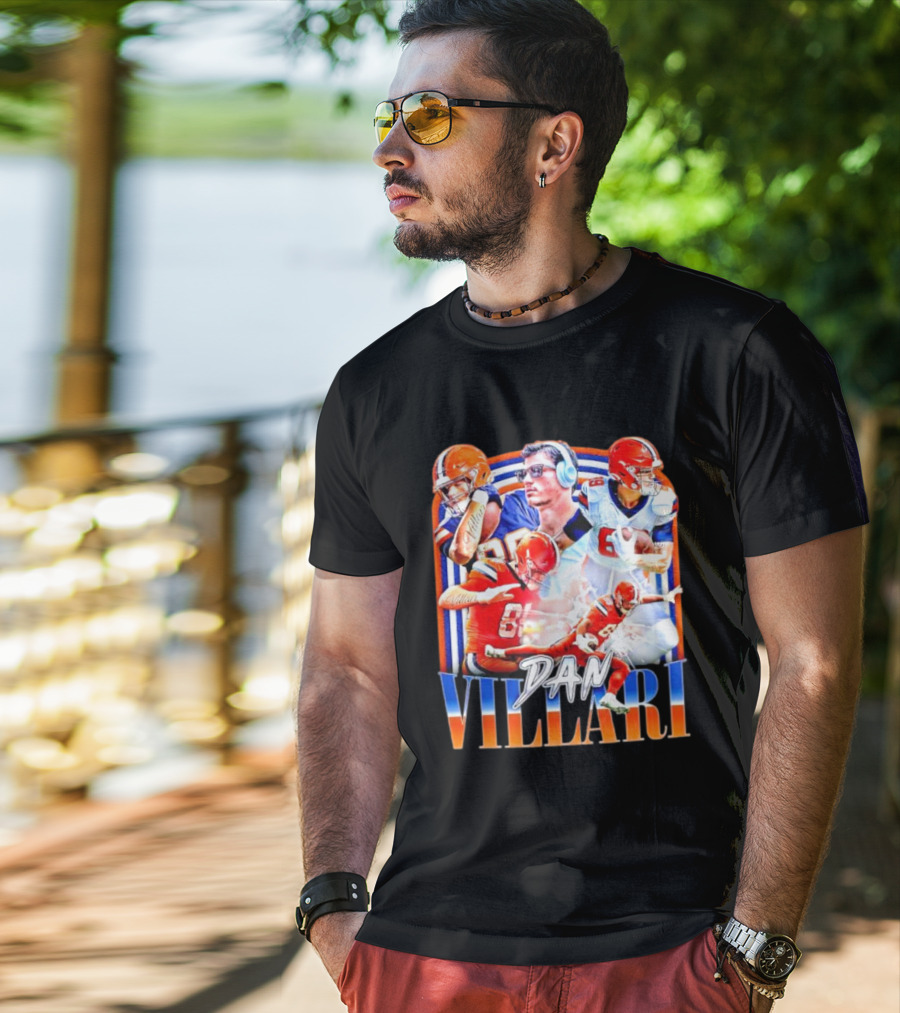 Dan Villari Vintage Football Montage T-Shirt