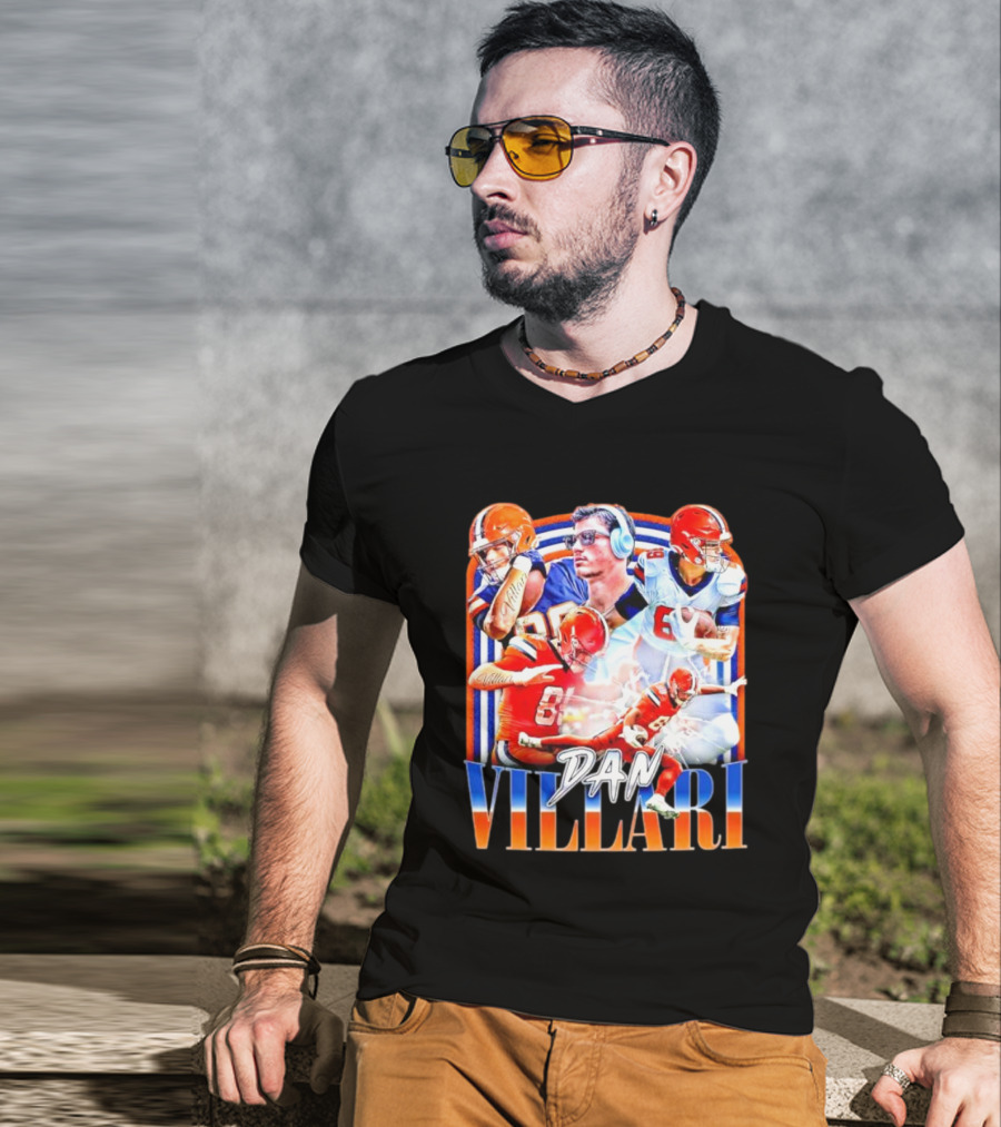 Dan Villari Vintage Football Montage T-Shirt