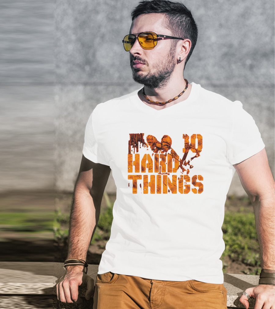 Do Hard Things Archery Bow And Arrow Drawing T-Shirt