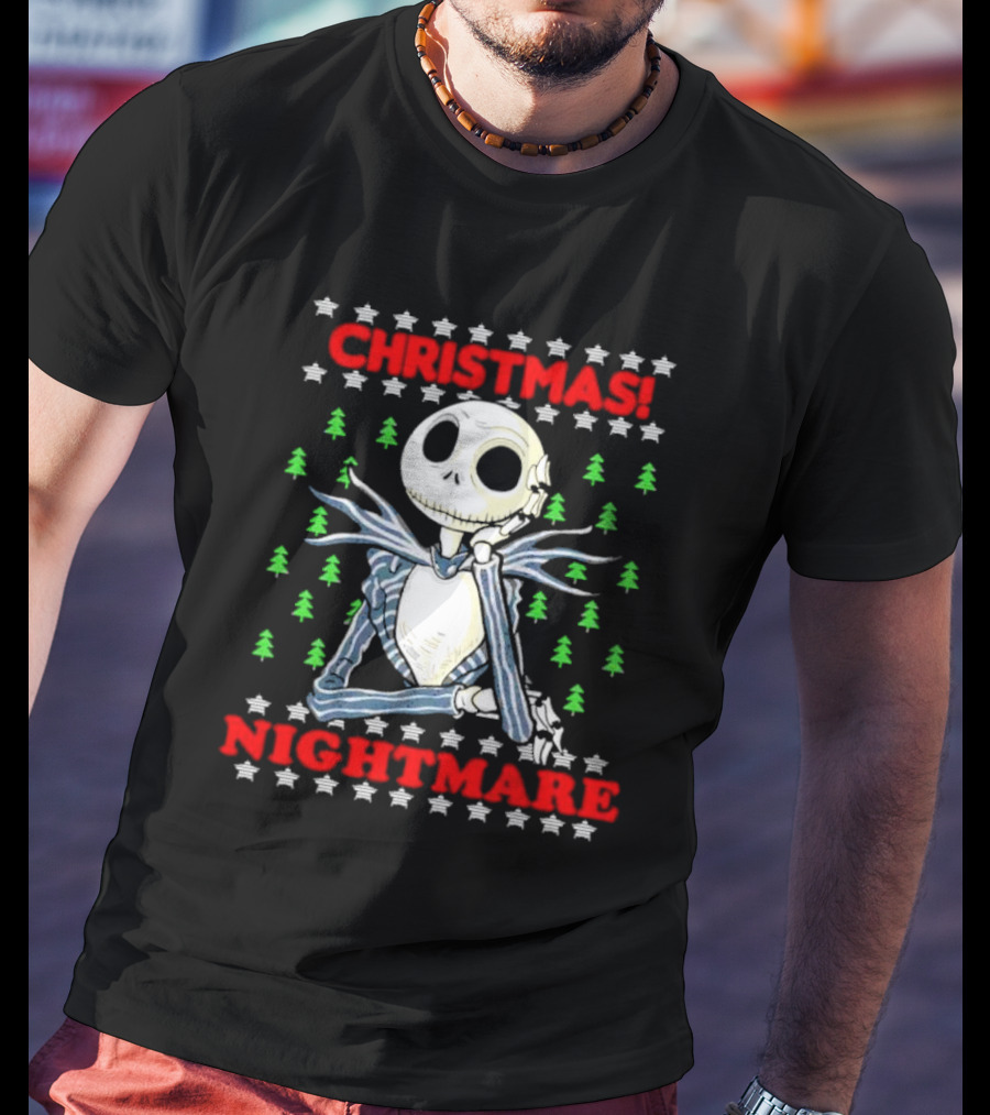 Jack Skellington Christmas Nightmare Ugly T-Shirt