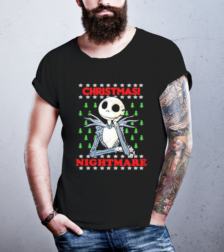Jack Skellington Christmas Nightmare Ugly T-Shirt