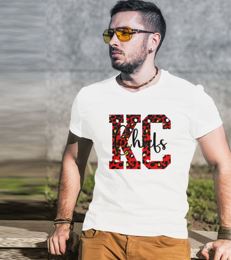 KC Chiefs Leopard Print T-Shirt