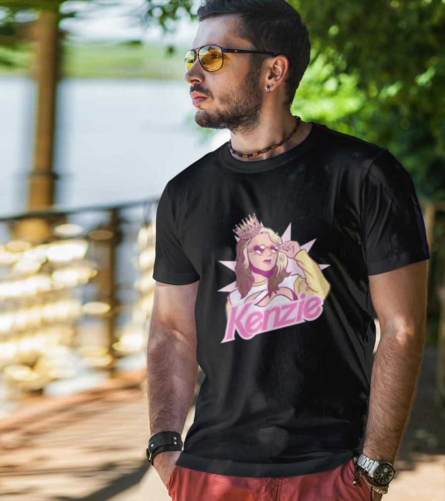 Kenzie Paige Pink Queen Icon With Crown And Sunglasses T-Shirt