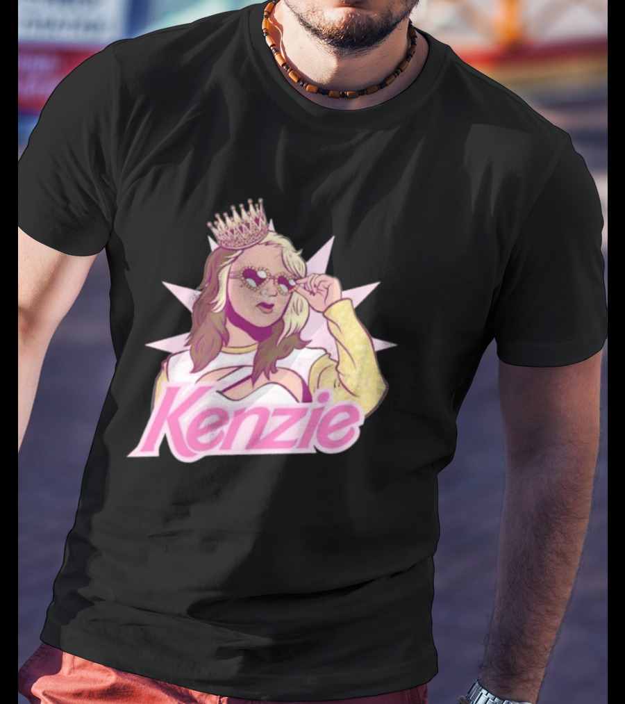 Kenzie Paige Pink Queen Icon With Crown And Sunglasses T-Shirt