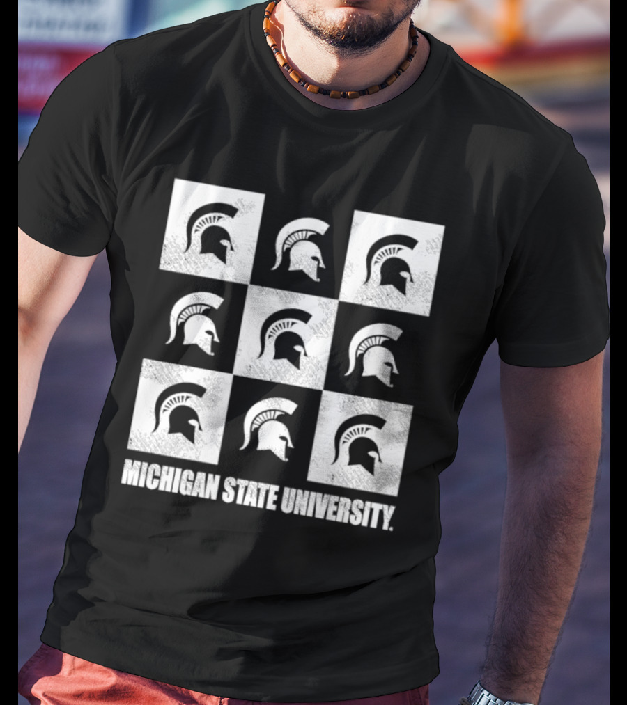 Michigan State University Spartan Checkerbox T-Shirt