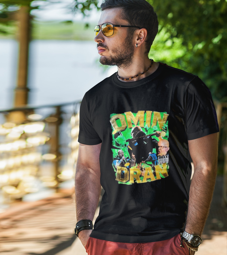 OMIN DRAN Arcade Vintage Parental Advisory T-Shirt