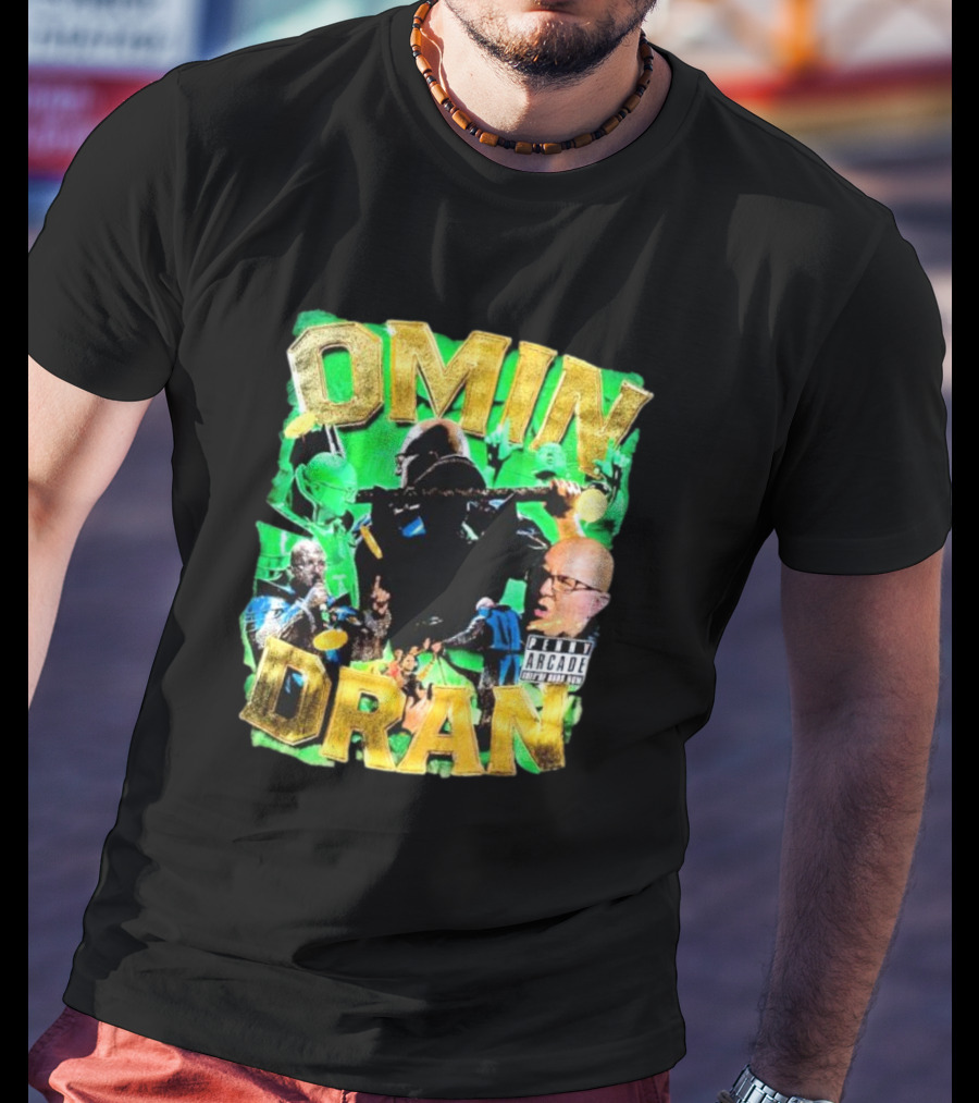 OMIN DRAN Arcade Vintage Parental Advisory T-Shirt