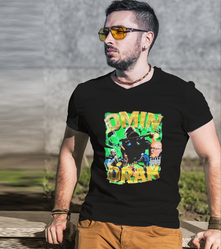 OMIN DRAN Arcade Vintage Parental Advisory T-Shirt
