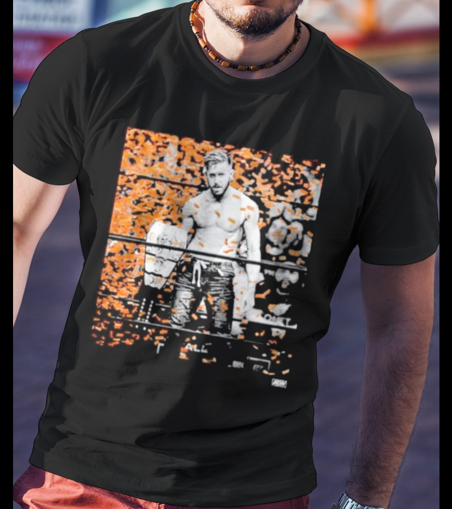 Orange Cassidy AEW Champion Confetti T-Shirt