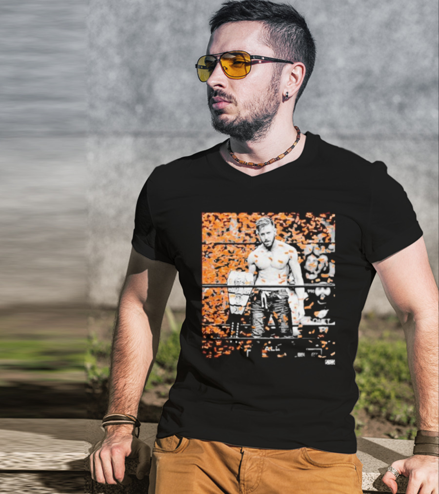 Orange Cassidy AEW Champion Confetti T-Shirt