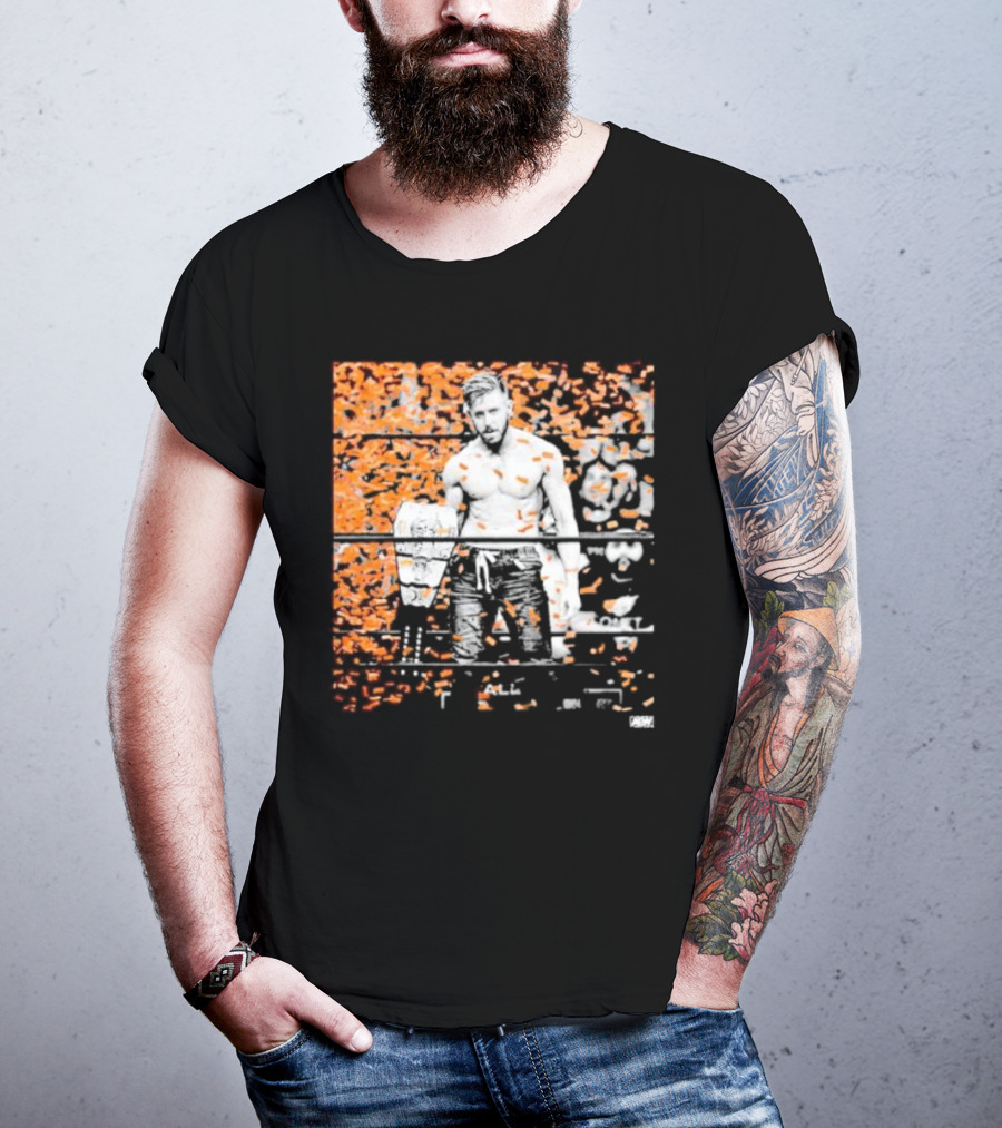 Orange Cassidy AEW Champion Confetti T-Shirt