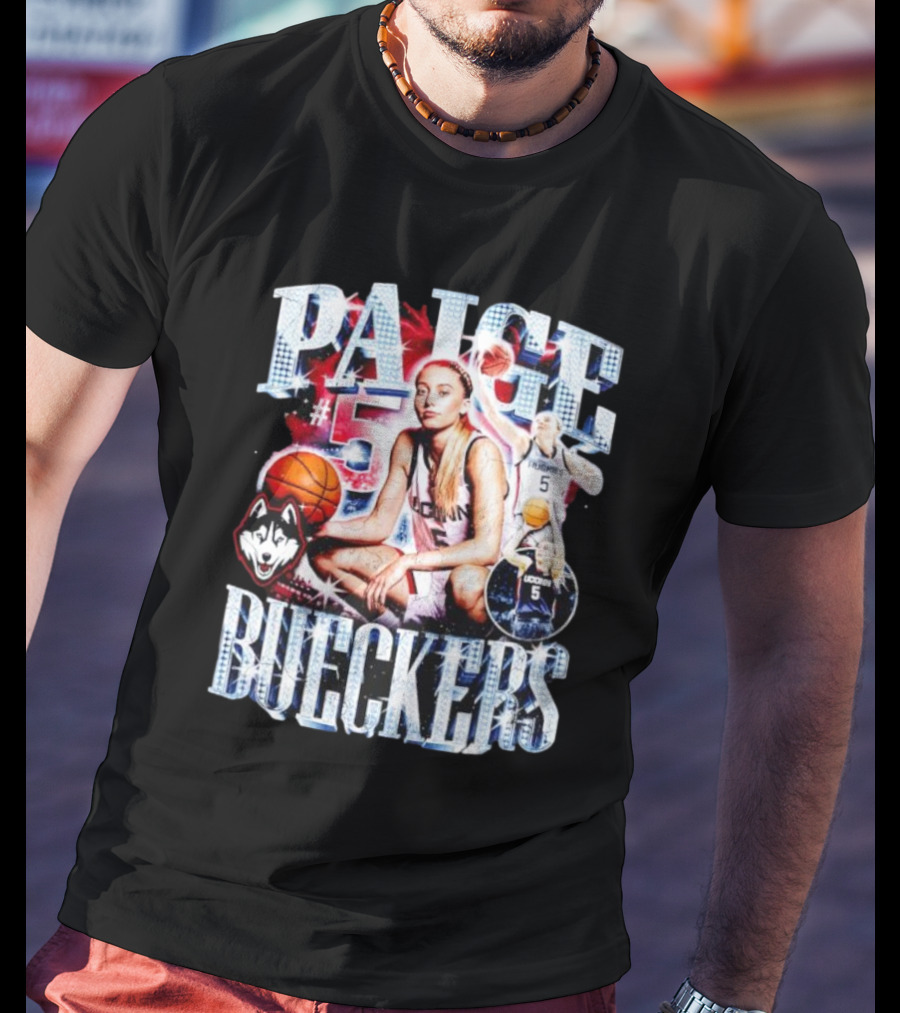 PAIGE #5 BUECKERS UCONN HUSKIES BASKETBALL VINTAGE T-Shirt